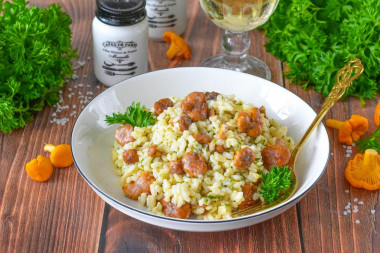 Ризотто с лисичками