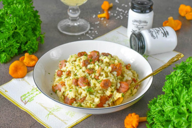 Ризотто с лисичками