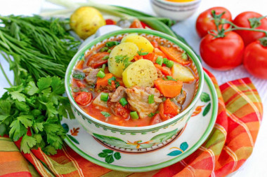 Шурпа из свинины в домашних условиях на плите