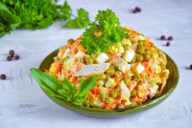 Салат Купеческий классический со свининой