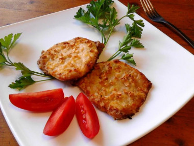 Шницель с майонезом свиной