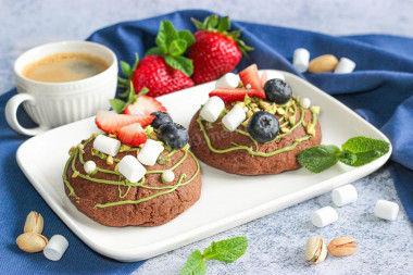 Дубайское печенье крамбл кукис с фисташковой пастой