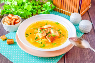 Гороховый суп с картошкой