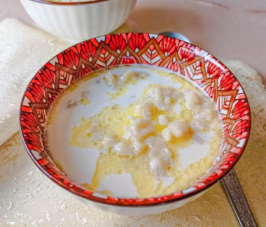 Молочная затирка