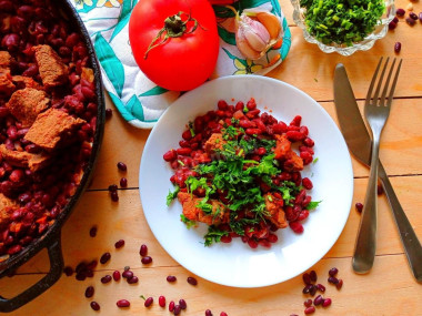 Лобио с мясом