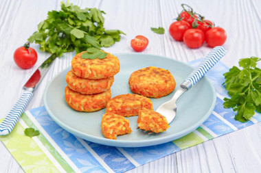 Котлеты из моркови на сковороде