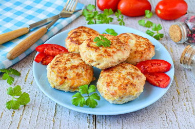 Куриные котлеты со сметаной