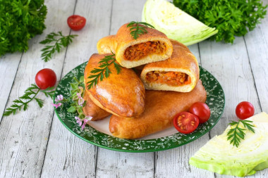 Пирожки с капустой в аэрогриле