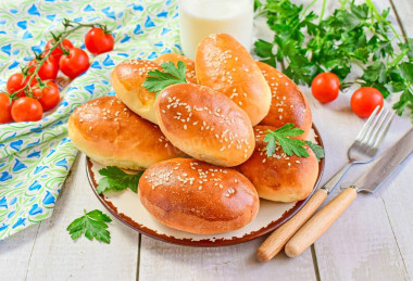 Пирожки с куриной печенью
