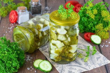 Огурцы кубиками на зиму для салатов