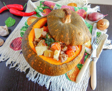 Фаршированная тыква запеченная в духовке