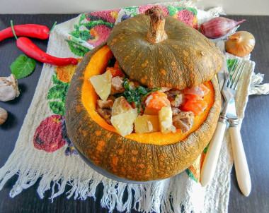 Фаршированная тыква запеченная в духовке