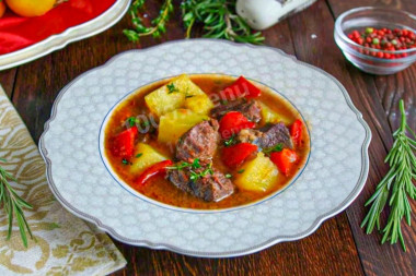 Венгерский суп гуляш классический
