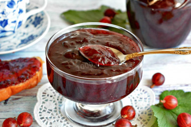 Густой джем из крыжовника на зиму простой