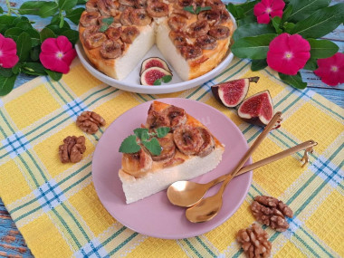 Творожная запеканка с бананом в аэрогриле