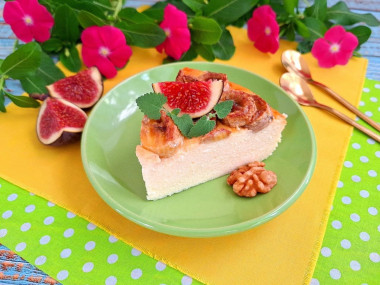 Творожная запеканка с бананом в аэрогриле