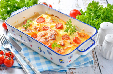 Индейка с ананасами в духовке