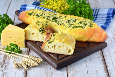Багет с сыром в духовке