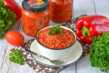 Икра из болгарского перца на зиму