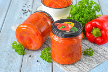 Икра из болгарского перца на зиму