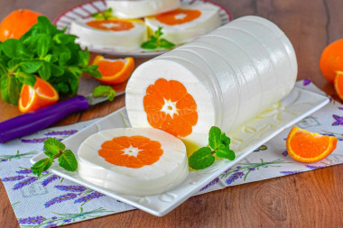 Десерт из мандаринов без выпечки