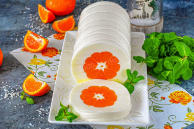 Десерт из мандаринов без выпечки