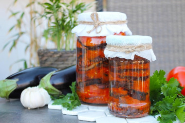 Баклажаны огонек кружочками на зиму