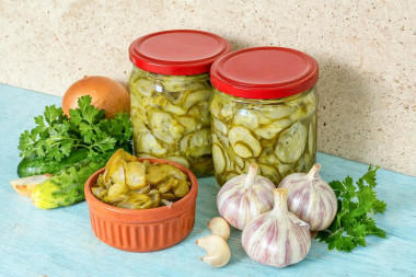 Закуска из огурцов на зиму
