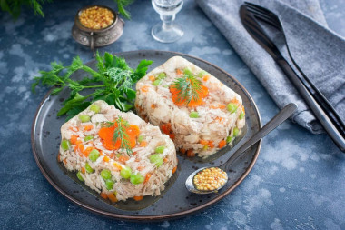 Заливное из мяса с желатином