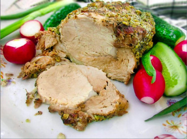 Свинина запеченная куском в фольге