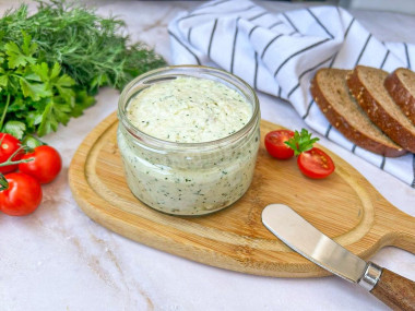 Паштет из сала с чесноком и укропом