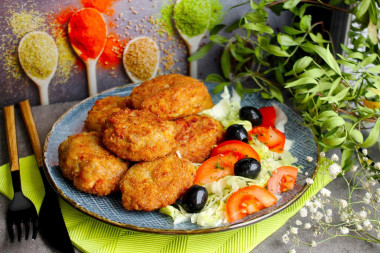 Котлеты из фарша с батоном и молоком