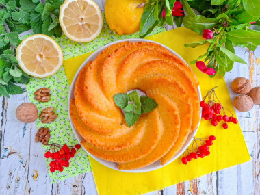 Кекс в аэрогриле в силиконовой форме