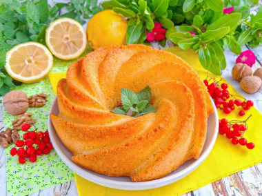 Кекс в аэрогриле в силиконовой форме