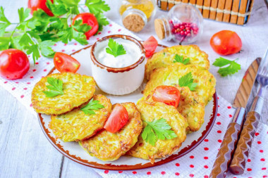 Котлеты из кабачков на сковороде простые