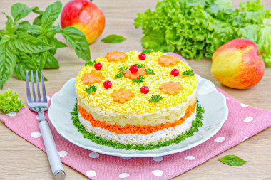 Салат яблоки морковь яйца