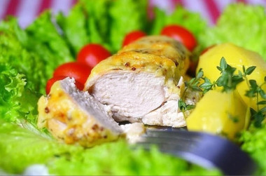 Куриное филе в сливочном соусе в духовке