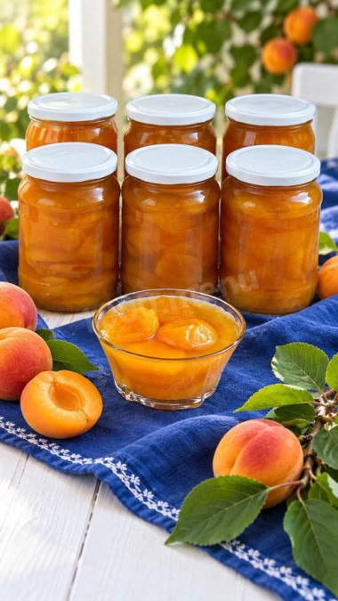 Абрикосовое варенье дольками без косточек
