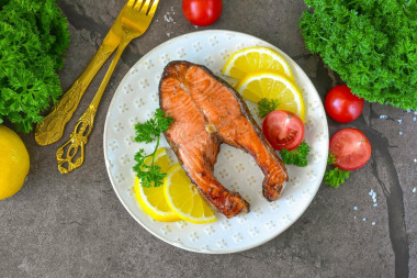 Стейк форели в аэрогриле