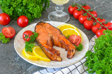 Стейк форели в аэрогриле