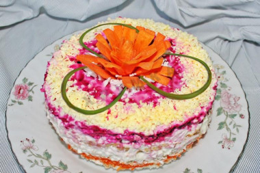 Салат Генеральский с курицей и редькой