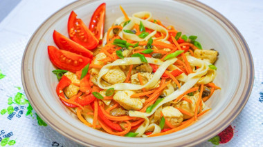Китайская лапша с курицей