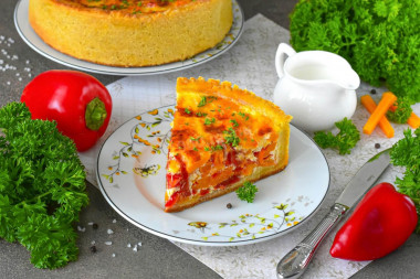 Овощной пирог в духовке