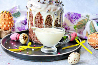 Глазурь для кулича без яиц