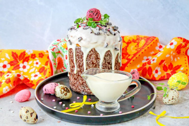 Глазурь для кулича без яиц