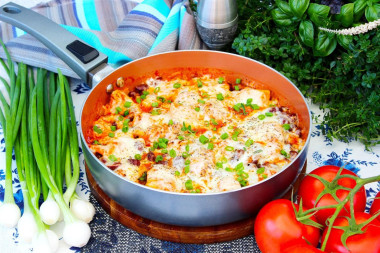 Курица с красной фасолью