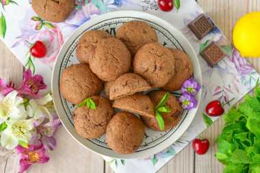 Домашнее печенье с шоколадным маслом