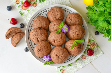 Домашнее печенье с шоколадным маслом