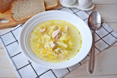 Суп из голени индейки