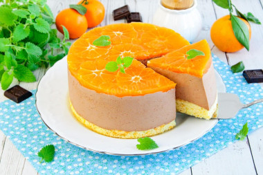 Муссовый торт для начинающих мандариновый шоколадный